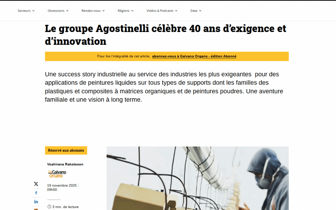 Article dans l’Usine Nouvelle